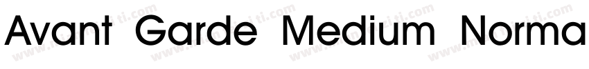 Avant Garde Medium Norma字体转换